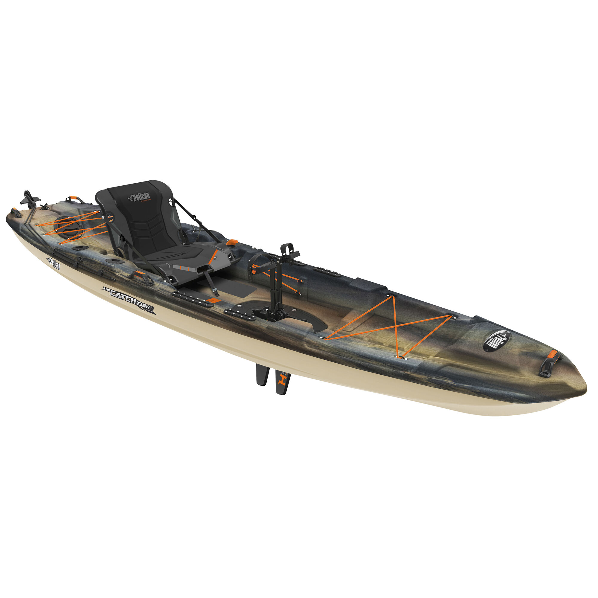 Pelican The Catch 130 HyDryve Pedal Kayak Sand