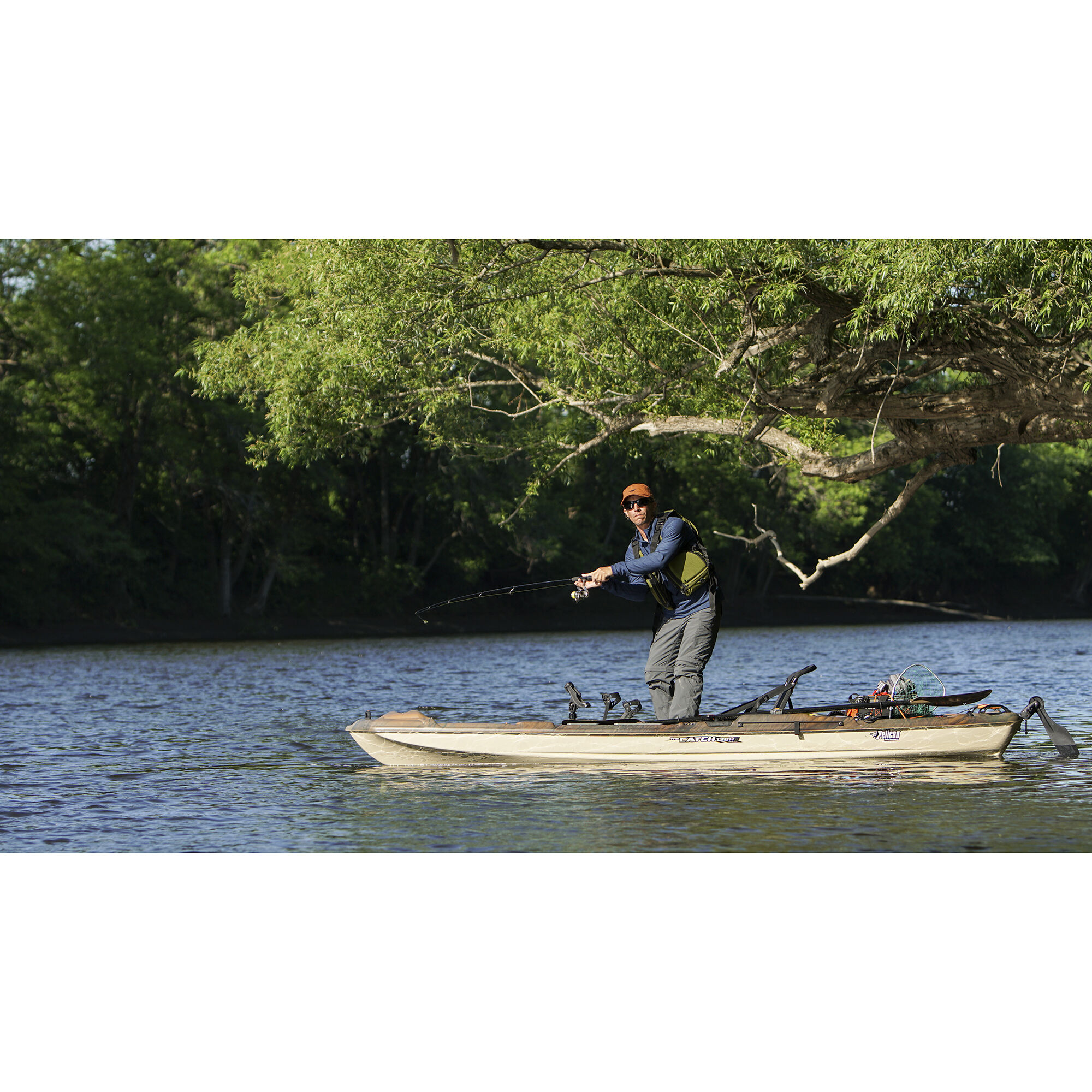 Pelican The Catch 130 HyDryve Pedal Kayak Sand 3 Pelican The Catch 130 HyDryve Pedal Kayak Sand