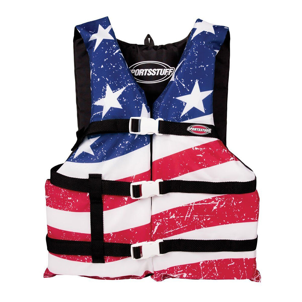 Airhead Adult Stars & Stripes General Purpose Life Vest Stars N' Stripes