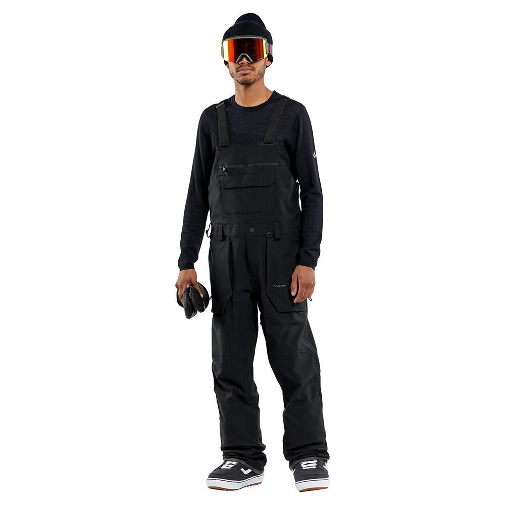 Volcom Men's Roan Bib Overalls Black