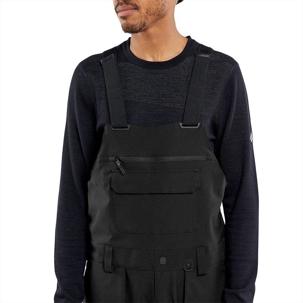 Volcom Men's Roan Bib Overalls Black 3 Volcom Men's Roan Bib Overalls Black