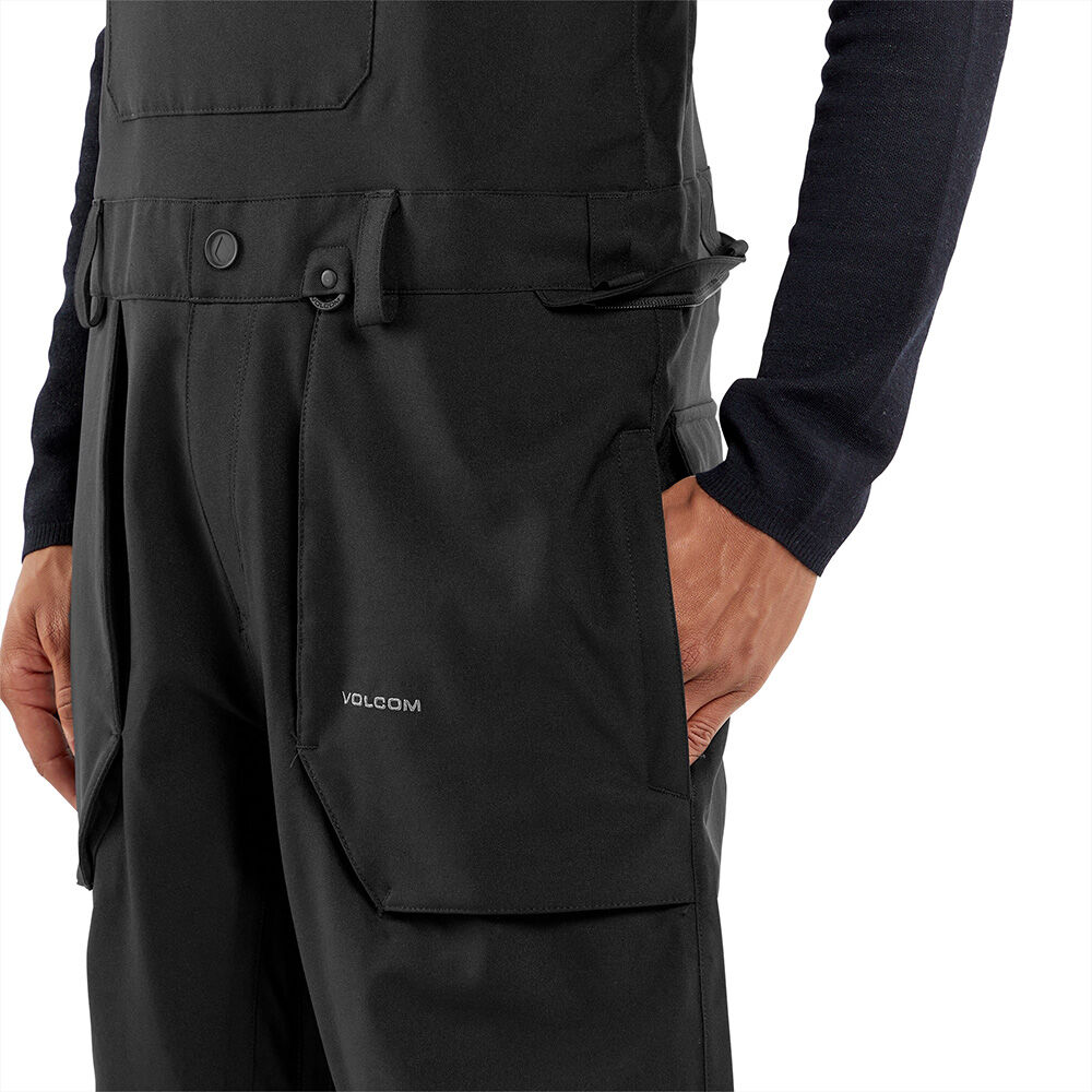 Volcom Men's Roan Bib Overalls Black 7 Volcom Men's Roan Bib Overalls Black