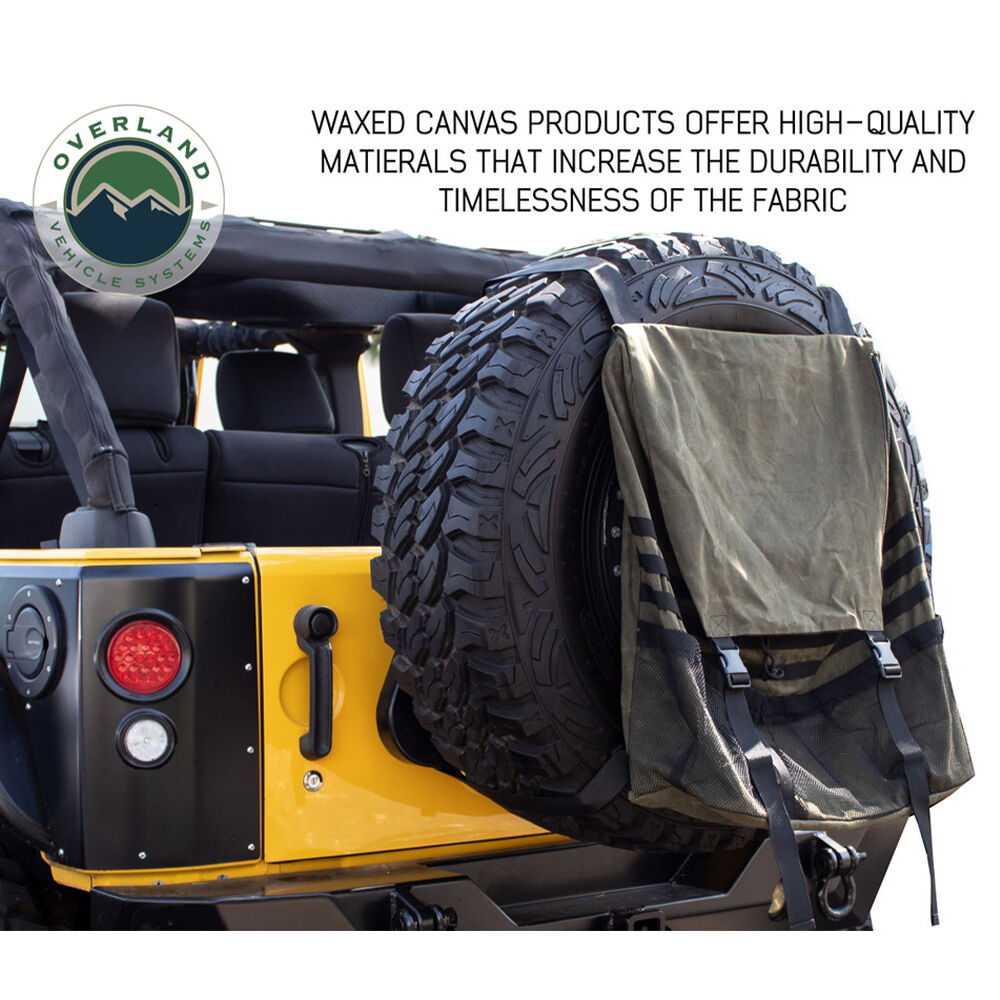 Overland Vehicle Systems Canyon Extra Large Trash Bag with Spare Tire Mount, #16 Waxed Canvas 7 Overland Vehicle Systems Canyon Extra Large Trash Bag with Spare Tire Mount, #16 Waxed Canvas