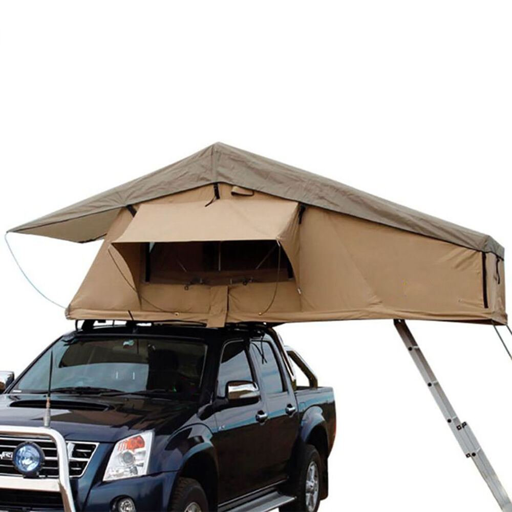 Trustmade Wanderer Softshell Rooftop Tent, Beige / Army Green