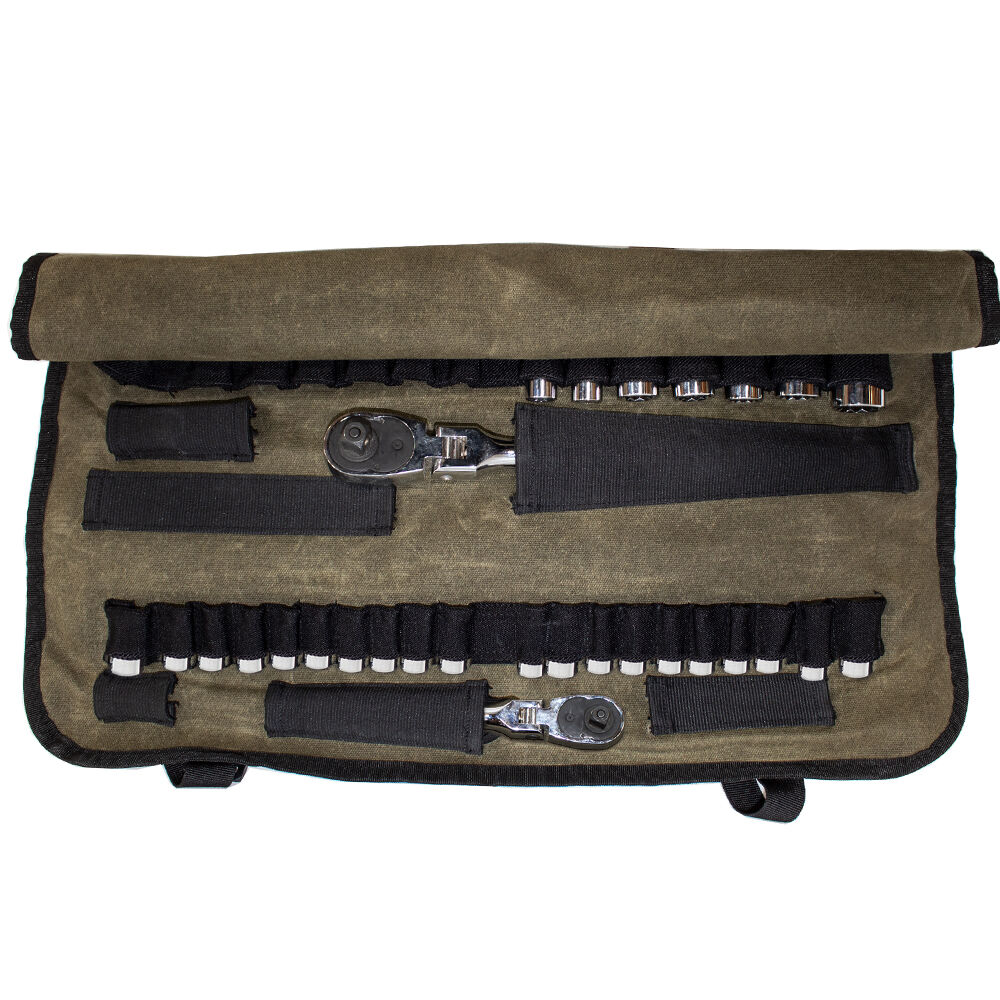 Overland Vehicle Systems Rolled Bag Socket Organizer, #16 Waxed Canvas