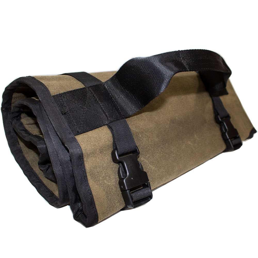 Overland Vehicle Systems Rolled Bag General Tool Organizer, #16 Waxed Canvas