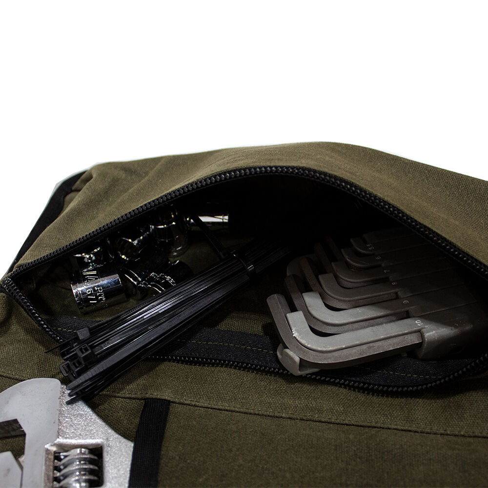 Overland Vehicle Systems Rolled Bag General Tool Organizer, #16 Waxed Canvas