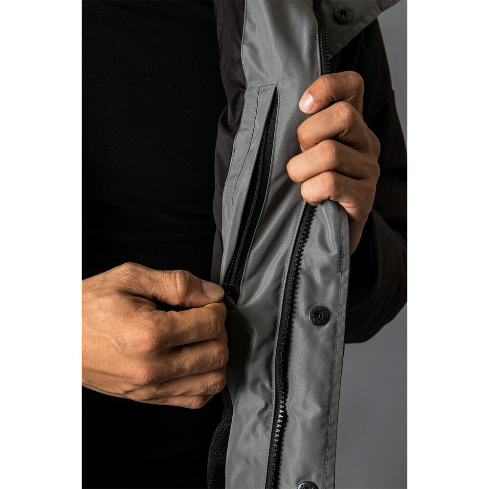 Chamonix Monchu Quilted Baffle Parka Men's Jacket Black/Grey Medium 5 Chamonix Monchu Quilted Baffle Parka Men's Jacket Black/Grey Medium