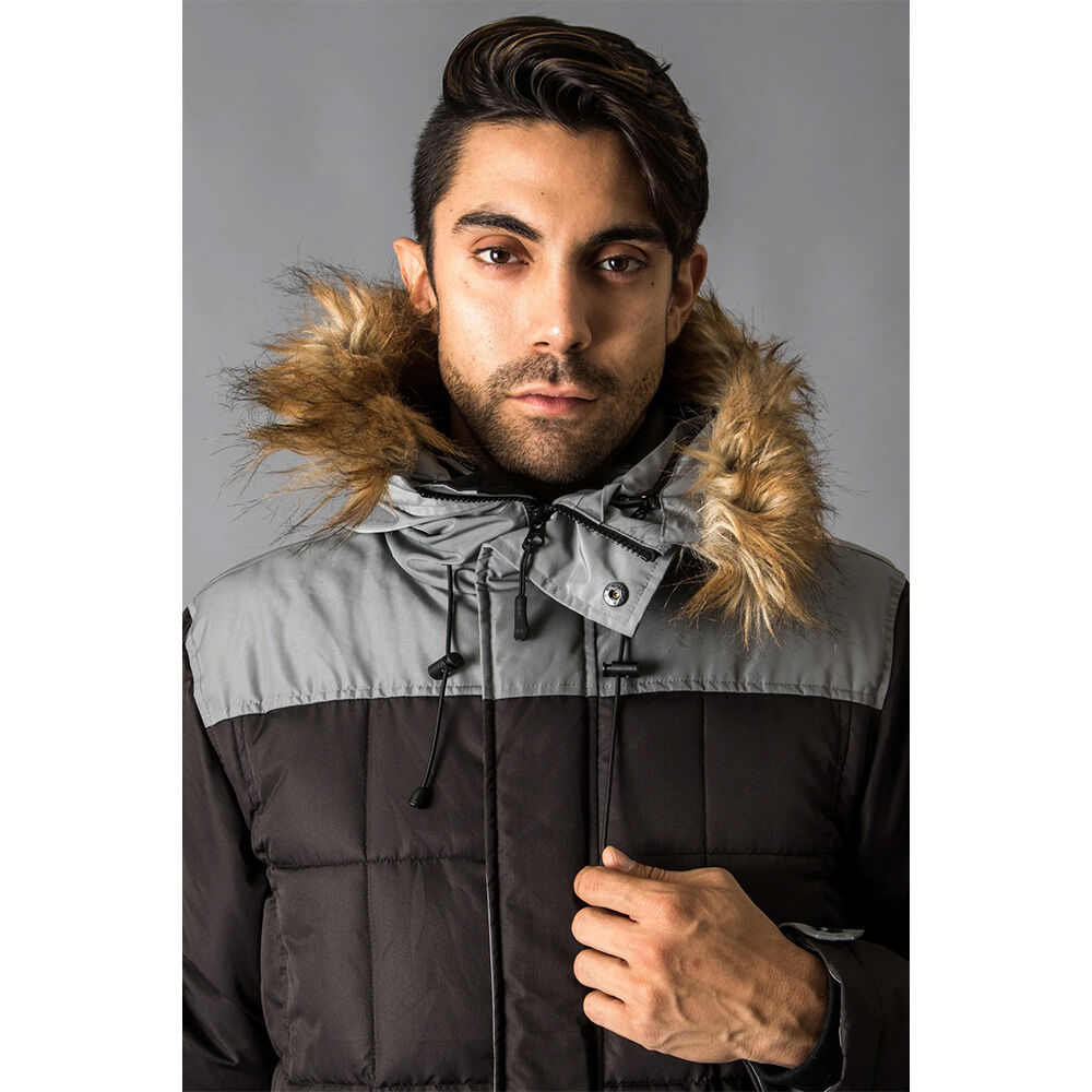 Chamonix Monchu Quilted Baffle Parka Men's Jacket Black/Grey Medium 7 Chamonix Monchu Quilted Baffle Parka Men's Jacket Black/Grey Medium