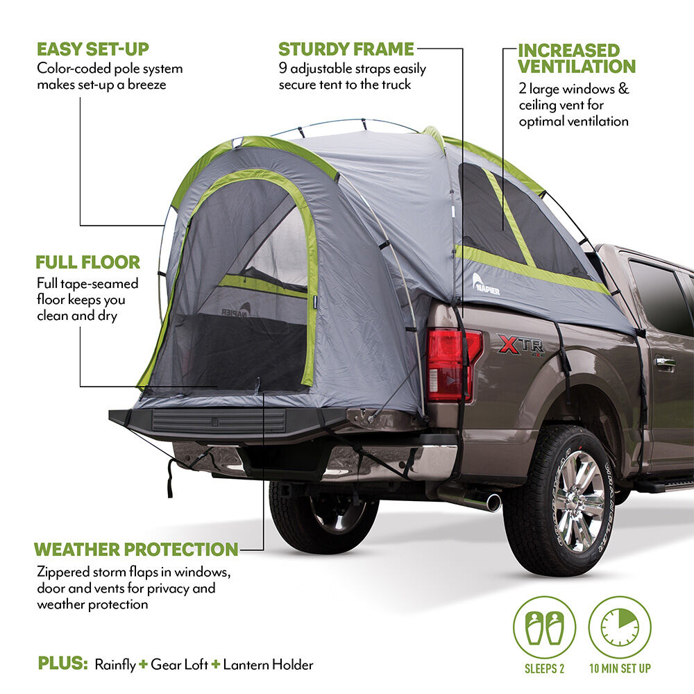 Napier Backroadz Truck Tent 19 Series, Full-Size Short Bed 5 Napier Backroadz Truck Tent 19 Series, Full-Size Short Bed