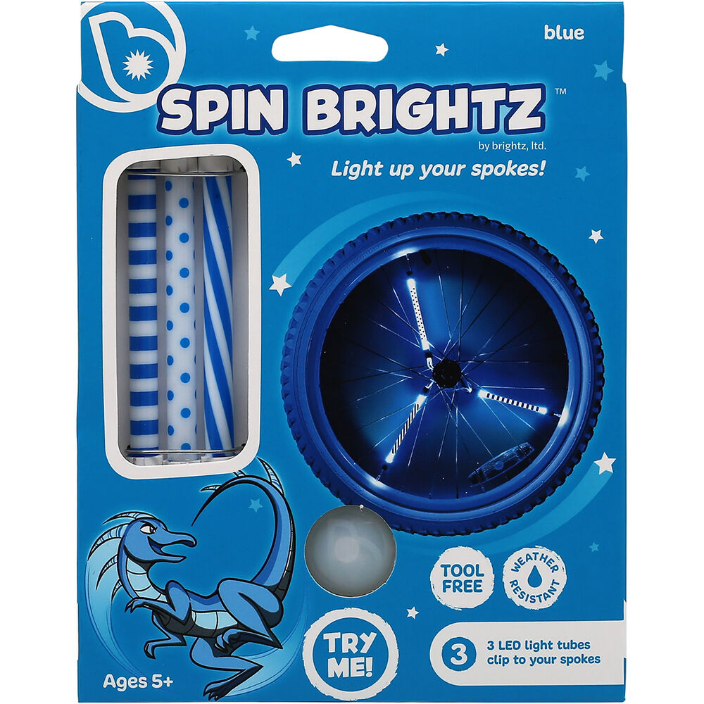 Spin Brightz Kids' Bicycle Spoke Lights, Blue