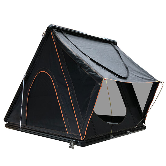 Mamba 2 Side Load Aluminum Roof Top Tent, Black Shell & Grey Body