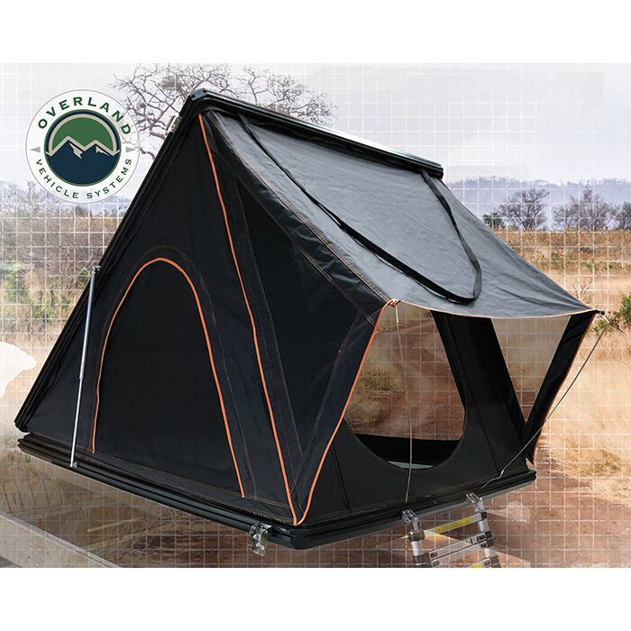 Mamba 2 Side Load Aluminum Roof Top Tent, Black Shell & Grey Body