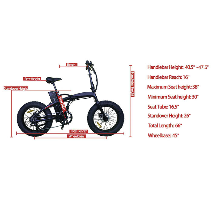 GlareWheel EB-RE Folding Electric Fat Tire Bike 20''