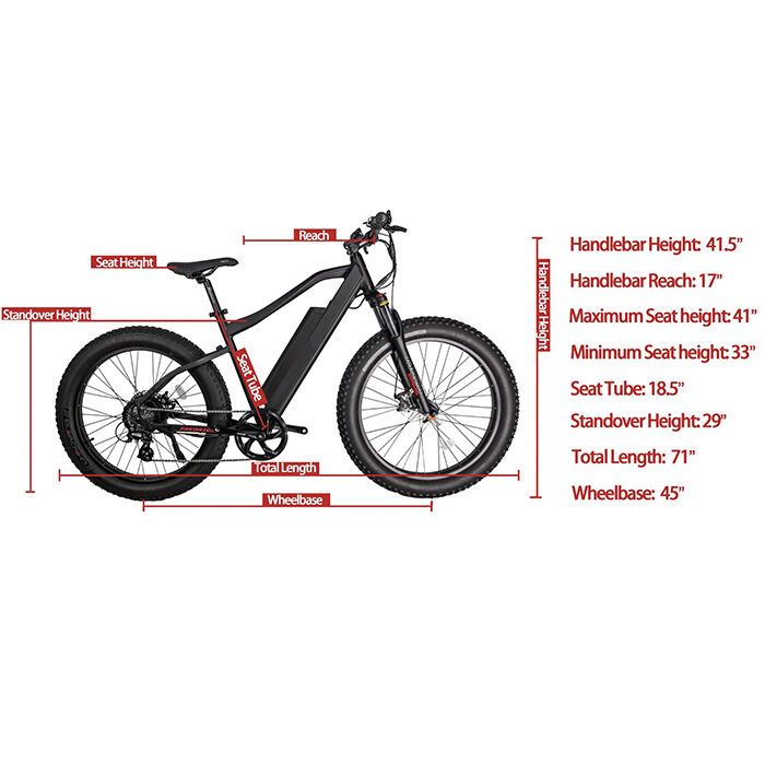 GlareWheel EB-PR Fat Tire 26" Electric Fat Tire Mountain Bicycle 7 GlareWheel EB-PR Fat Tire 26" Electric Fat Tire Mountain Bicycle