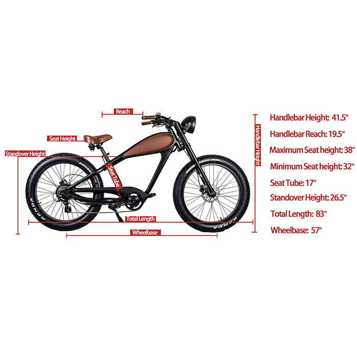 GlareWheel EB-CH Electric Cruiser Bike Fat Tire 5 GlareWheel EB-CH Electric Cruiser Bike Fat Tire