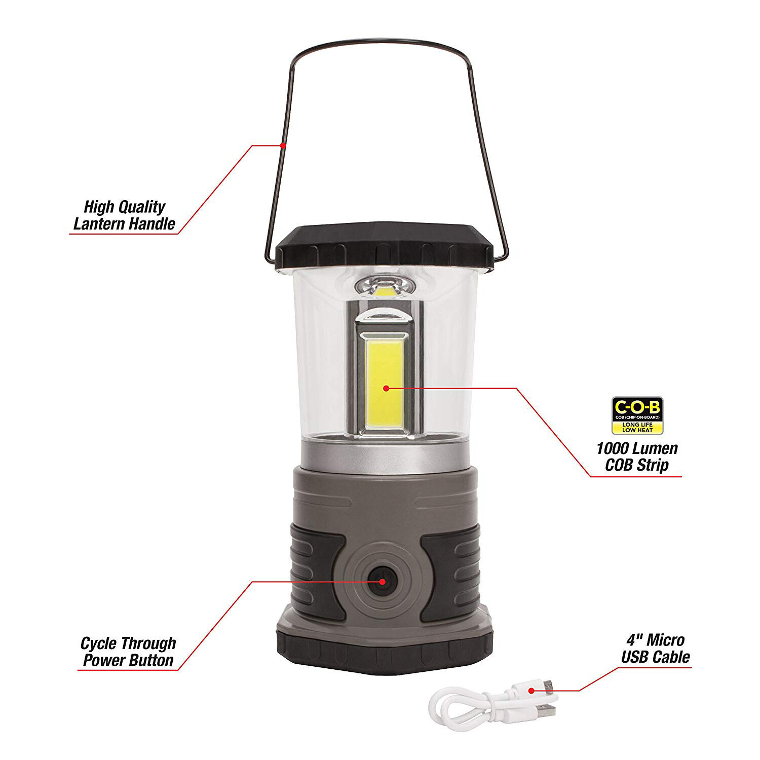 Atak 1000 Lumen Rechargeable Lantern 4 Atak 1000 Lumen Rechargeable Lantern