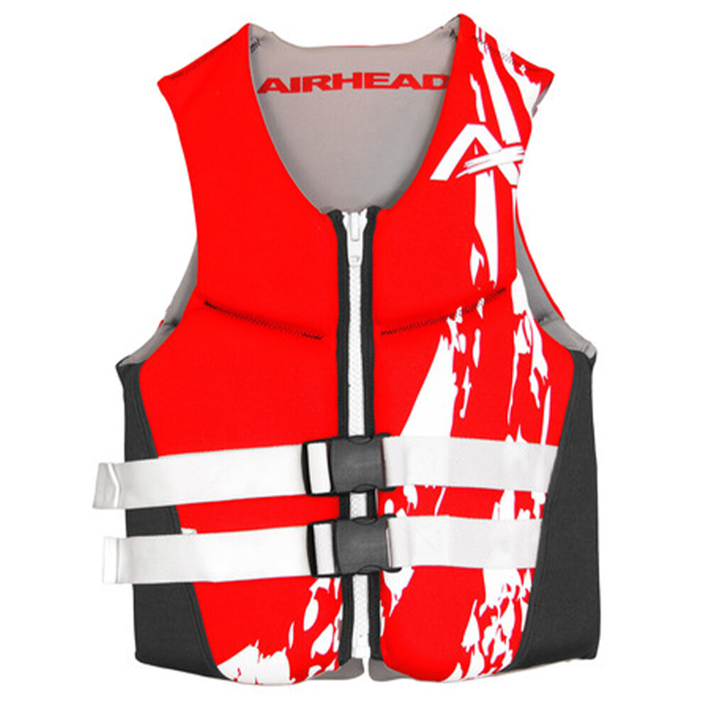 Airhead Men's Swoosh Neolite Kwik-Dry Life Vest Red