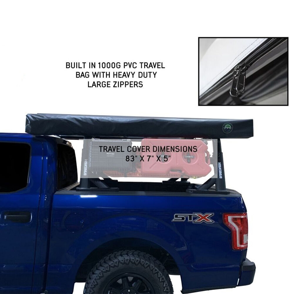 Overland Vehicle Systems Nomadic 270 LT Awning, Driver Side, Dark Gray