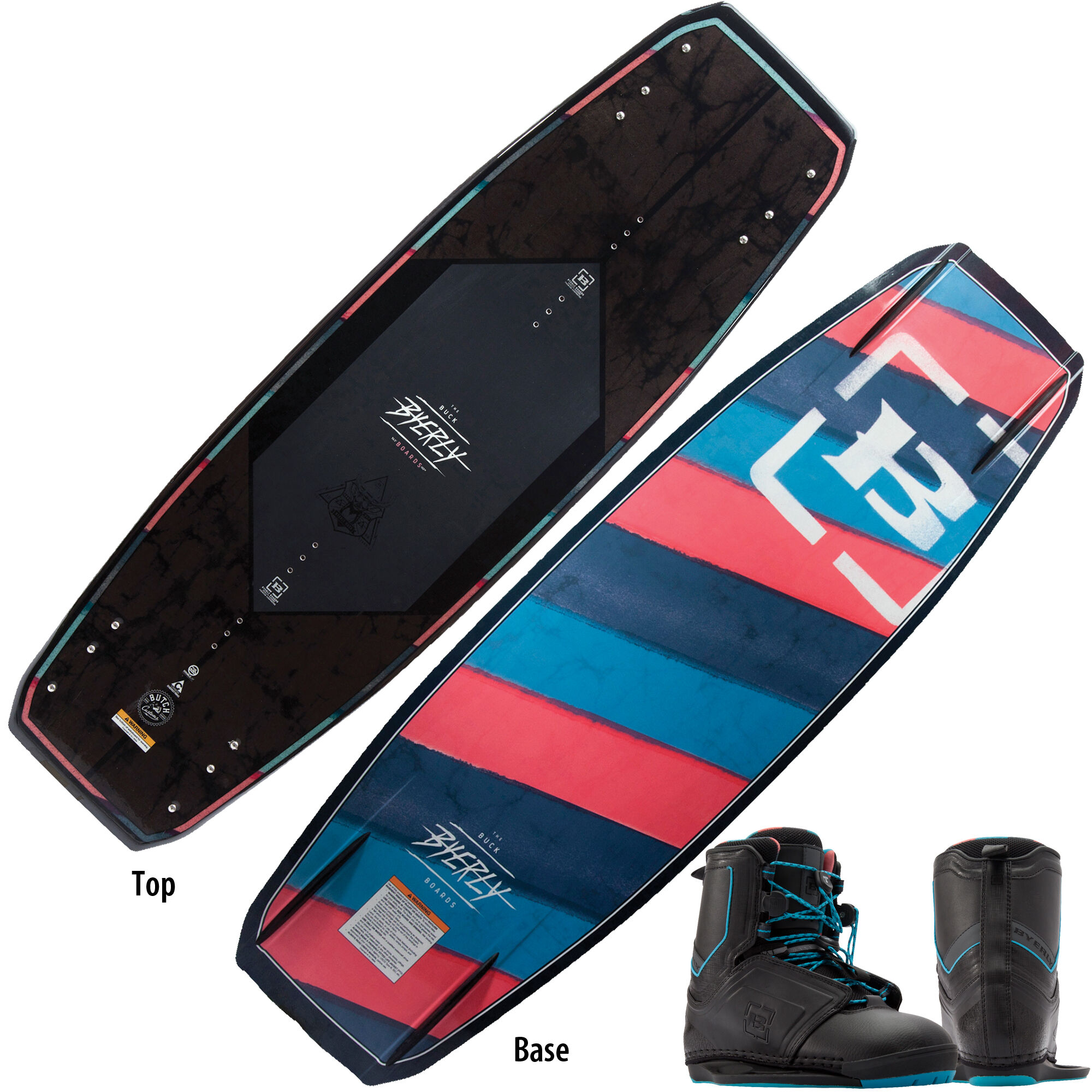 Byerly Buck Wakeboard With Clutch Bindings