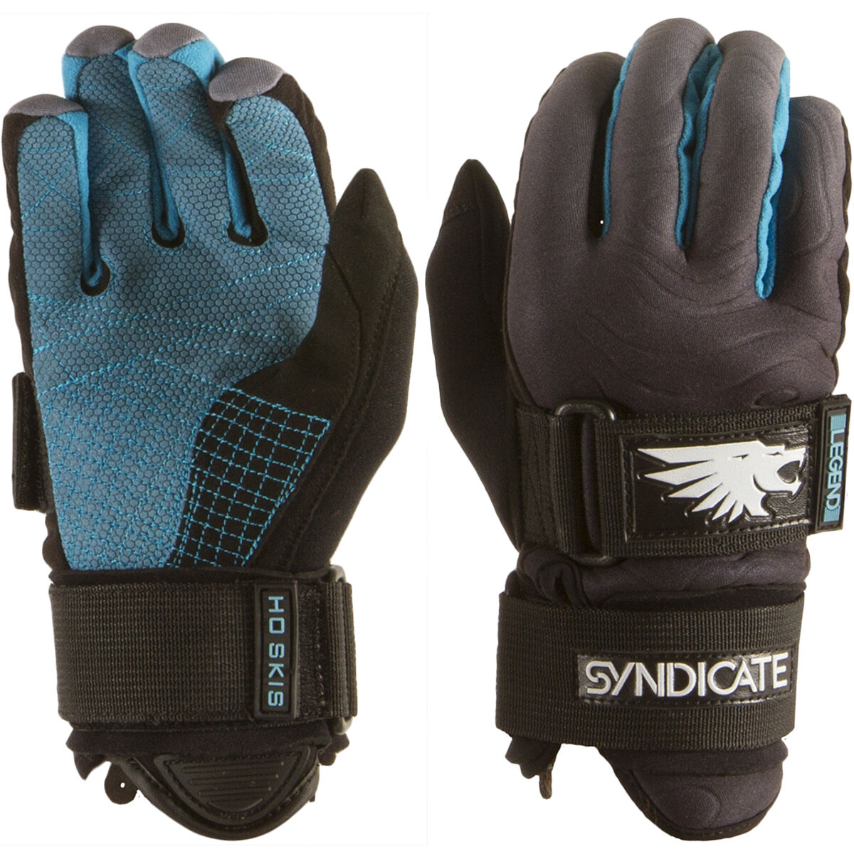 HO Men's Syndicate Legend Waterski Glove 2019 Black/Aqua