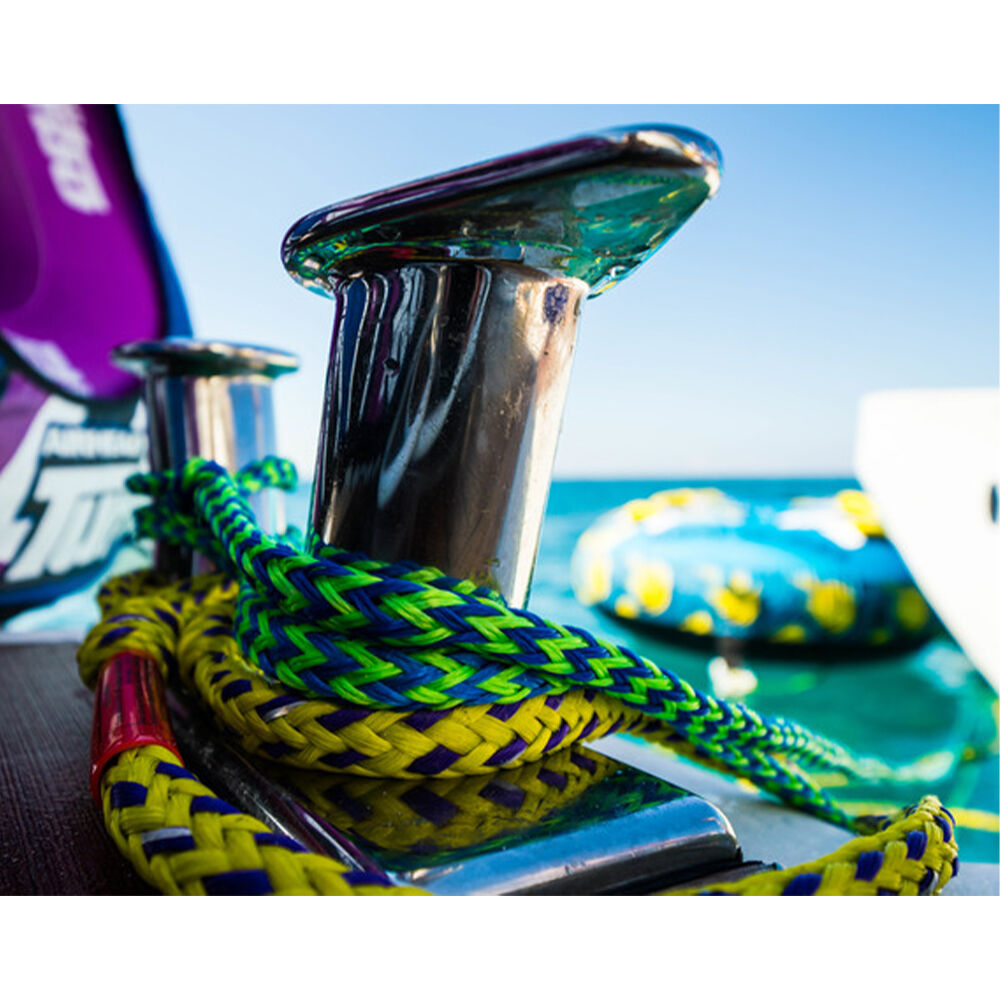 Airhead 2-Section 4-Person Tube Rope Green/Blue