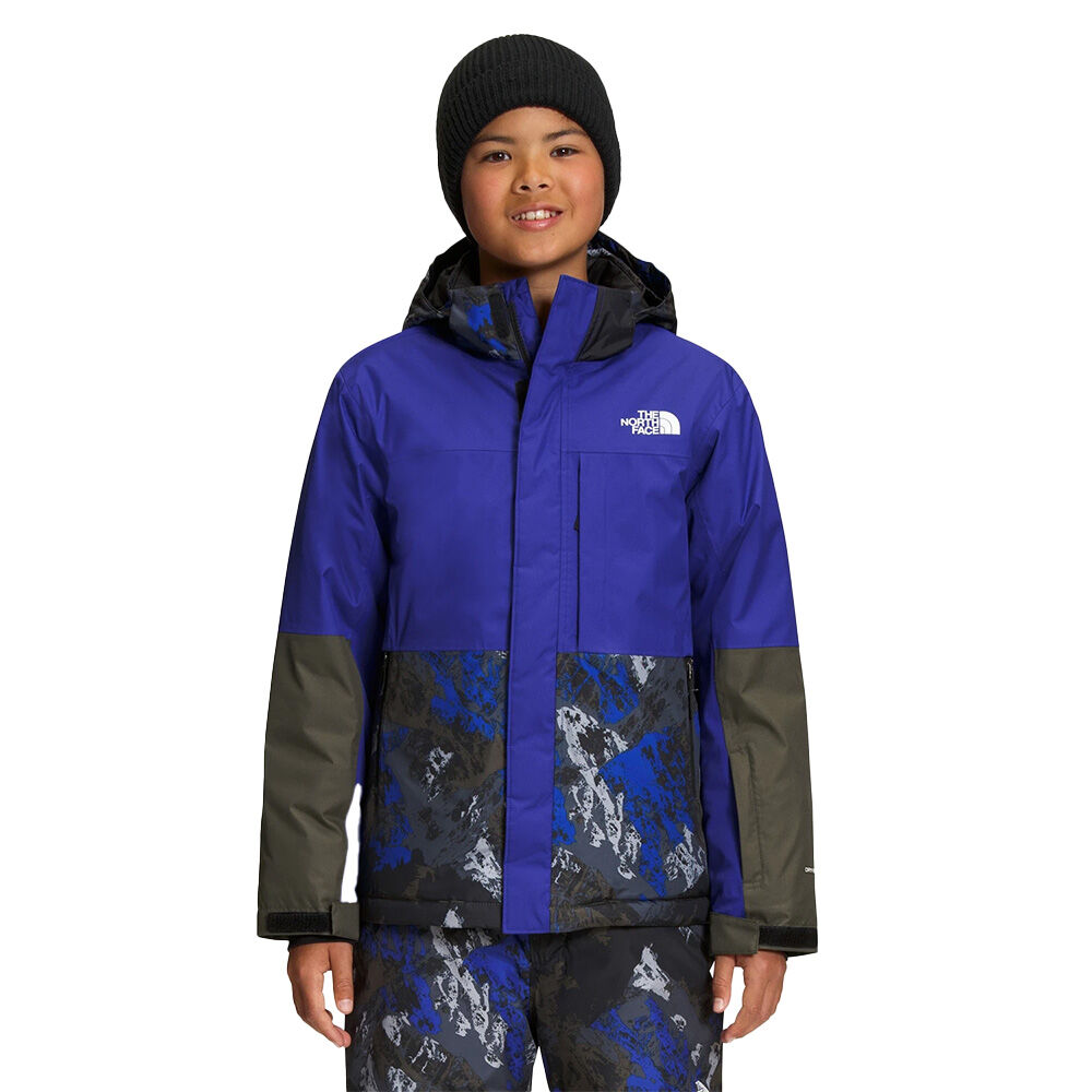 The North Face Freedom Extreme Insulated Snowboard Jacket TNF Black Mountaintop Print
