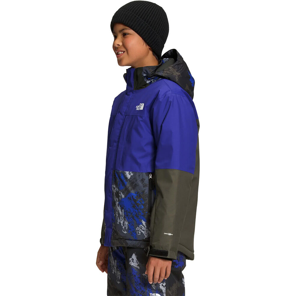 The North Face Freedom Extreme Insulated Snowboard Jacket TNF Black Mountaintop Print
