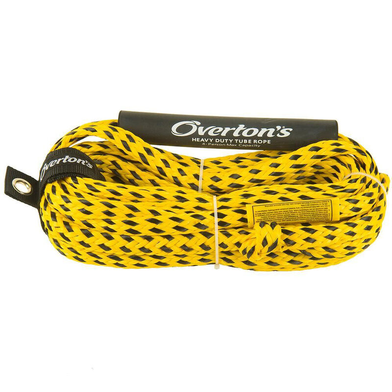 Airhead Hot Dog 3-Person Towable Package With Rope Black/Yellow