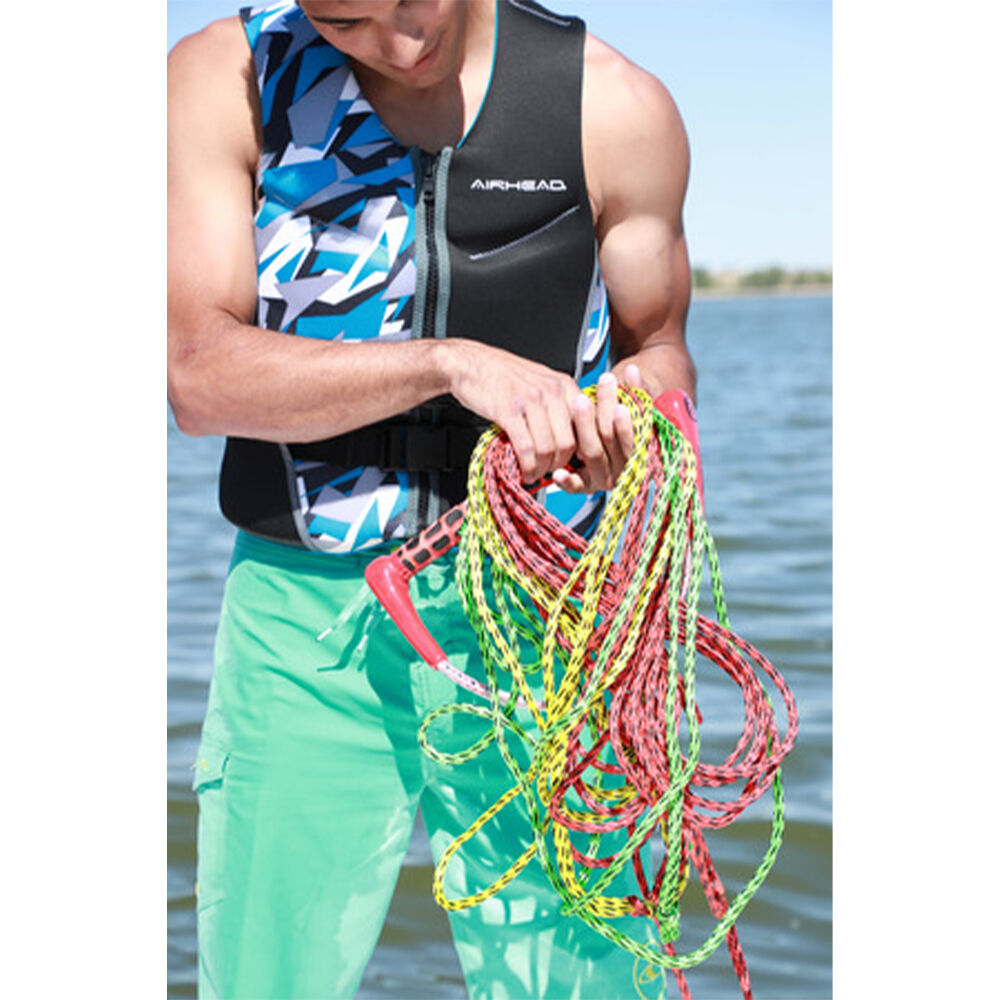 Airhead 3-Section Waterski Rope with Performance Radius Handle Multi