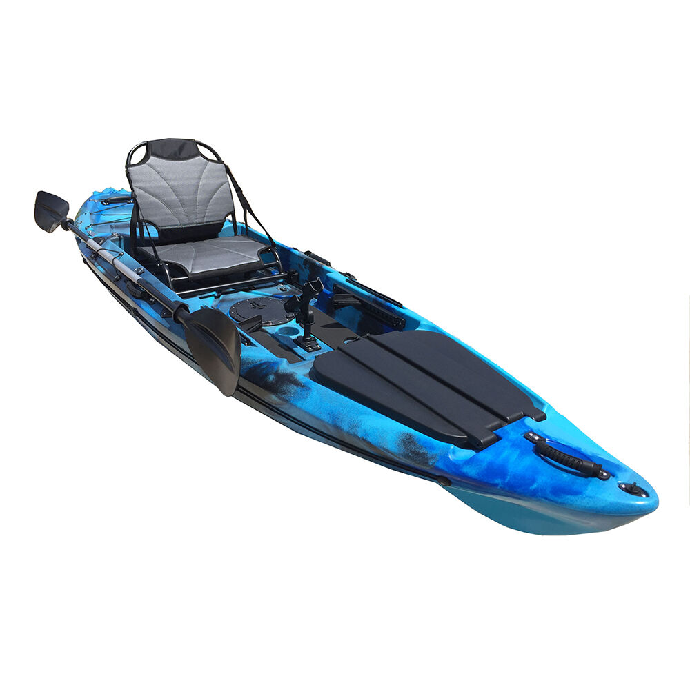 Erehwon Itasca 11' Kayak with Paddle Blue Camo
