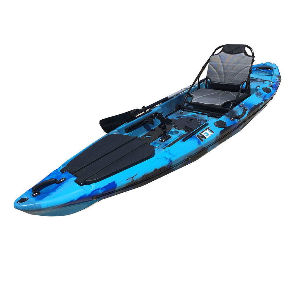 Erehwon Itasca 11' Kayak with Paddle Blue Camo