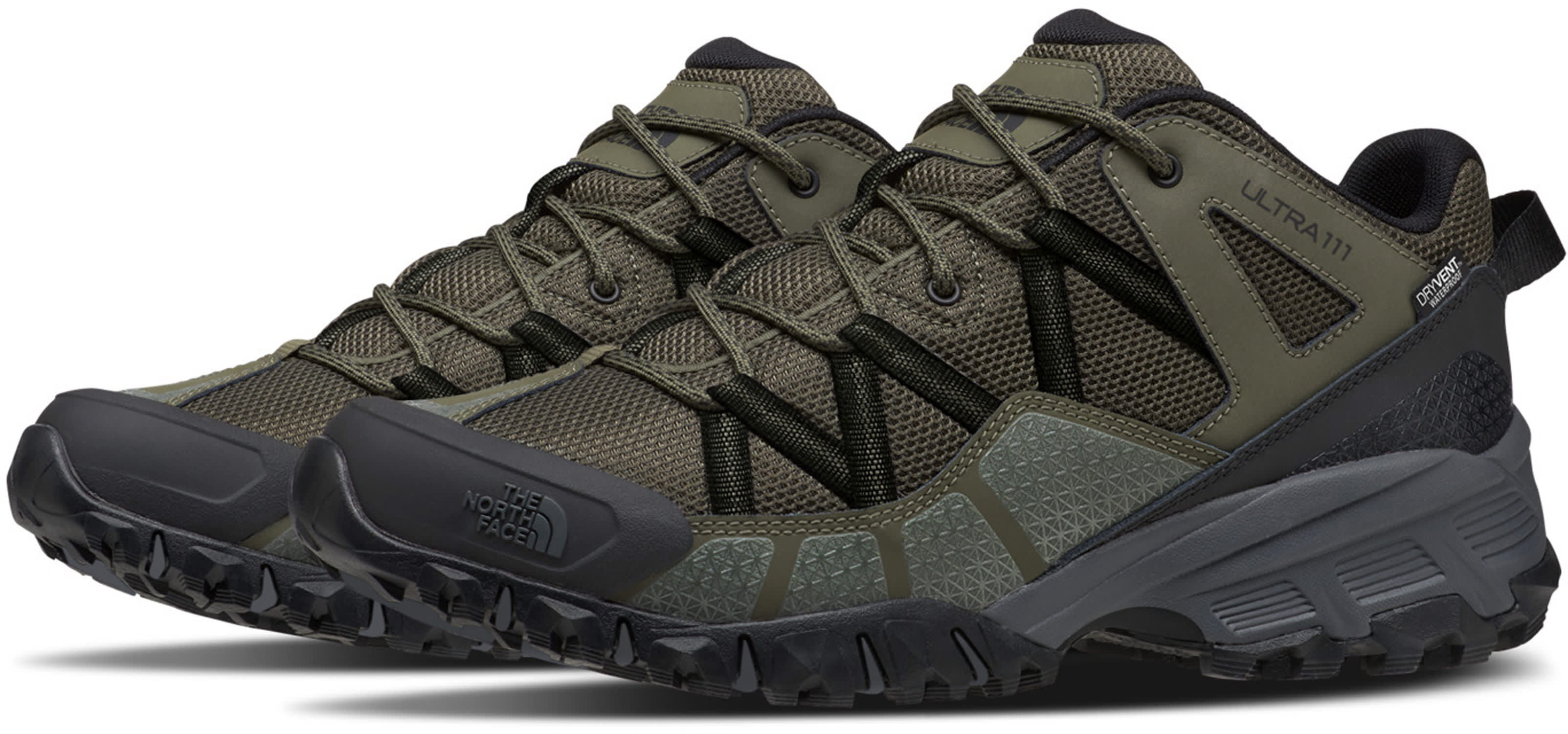 The North Face Ultra 111 WP Hiking Shoes New Taupe Green/TNF Black